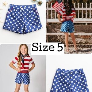 Finding Foxtale Girls Blue Polka Dot Shorts - Size 5